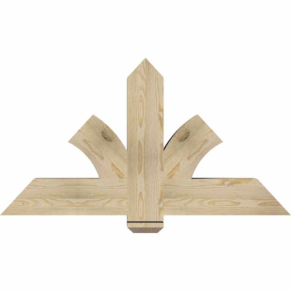Ekena Millwork Redmond Rough Sawn Timber Gable Bracket, Douglas Fir, 48"W x 26"H x 6"D x 6"F, 13/12 Pitch GBW048X26X0606RED00RDF - main